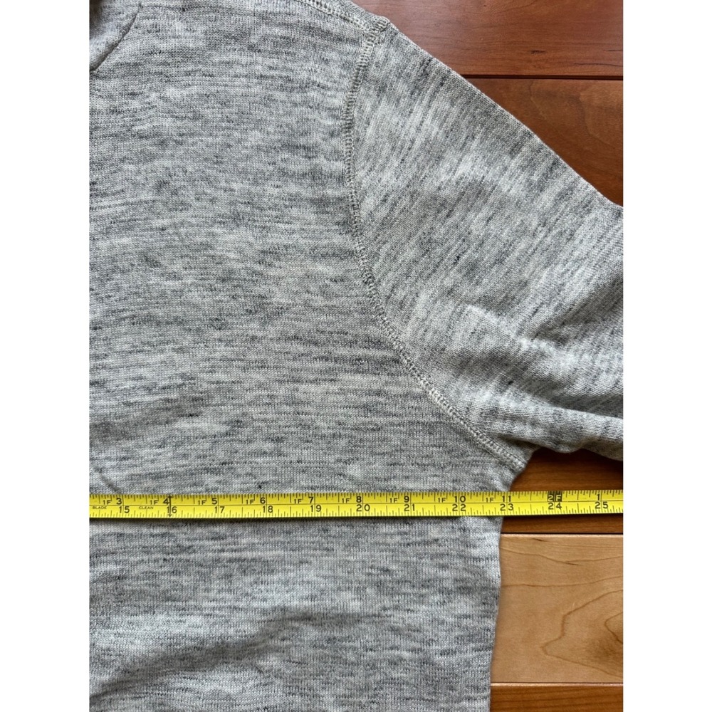 J.Crew Mens Marled Grey 100% Cotton Full Zip Hoodie Sweater Size L - Picture 5 of 6